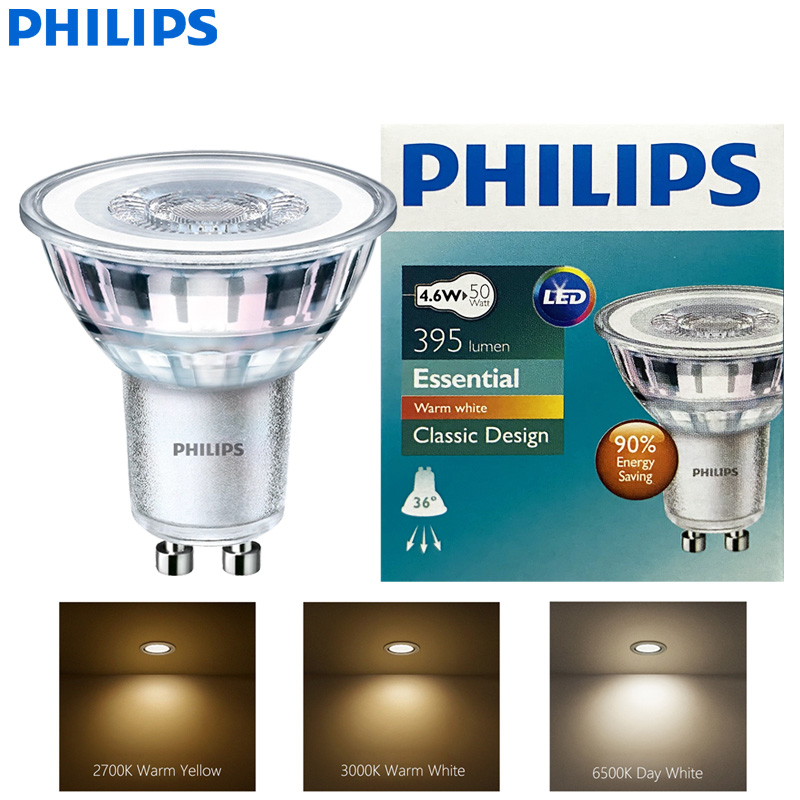 Philips Bulb Led Classic - Philips LED GU10 PAR16 Esencial 4.6W