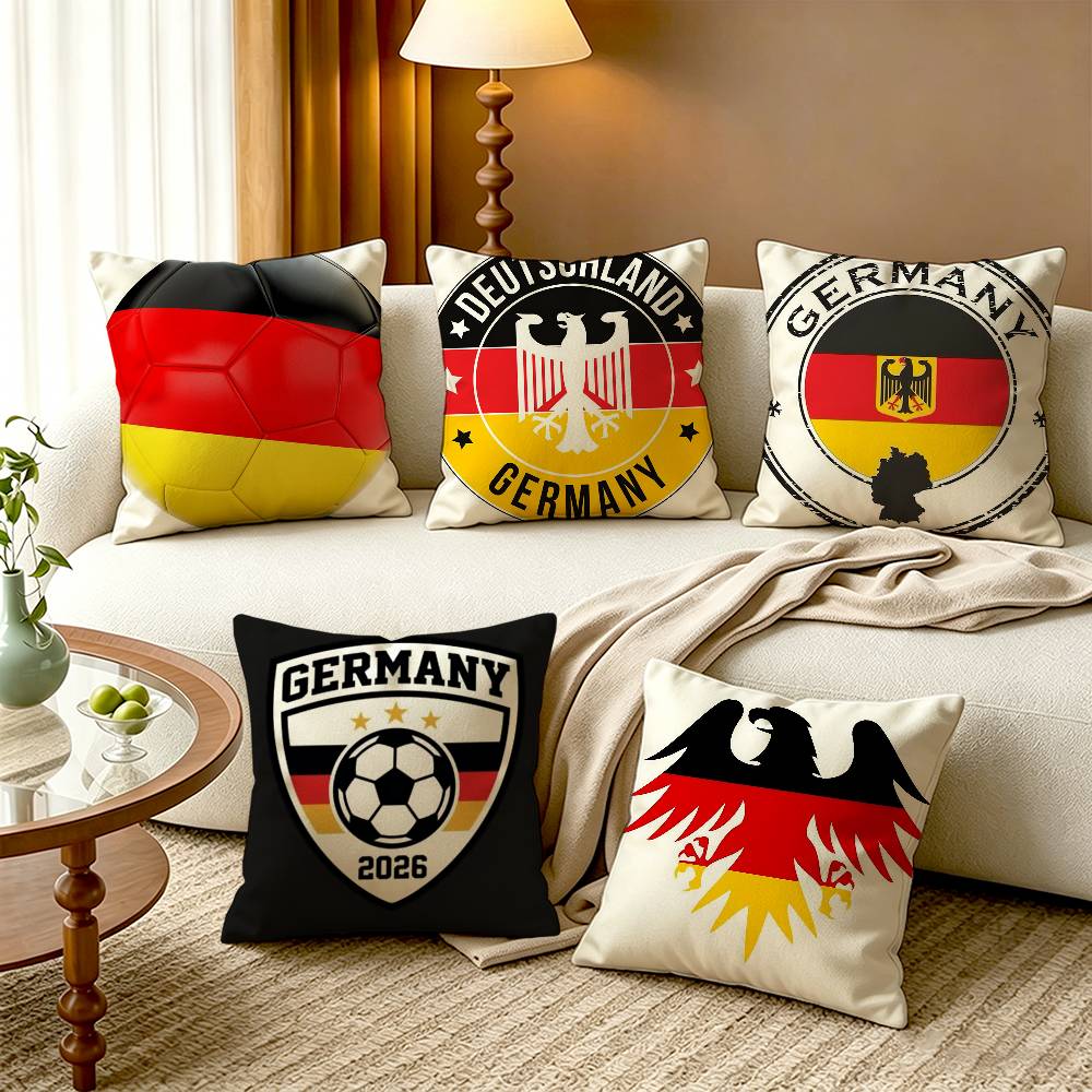 Home Textiles Germany - Fundas de almohada cuadradas de lino