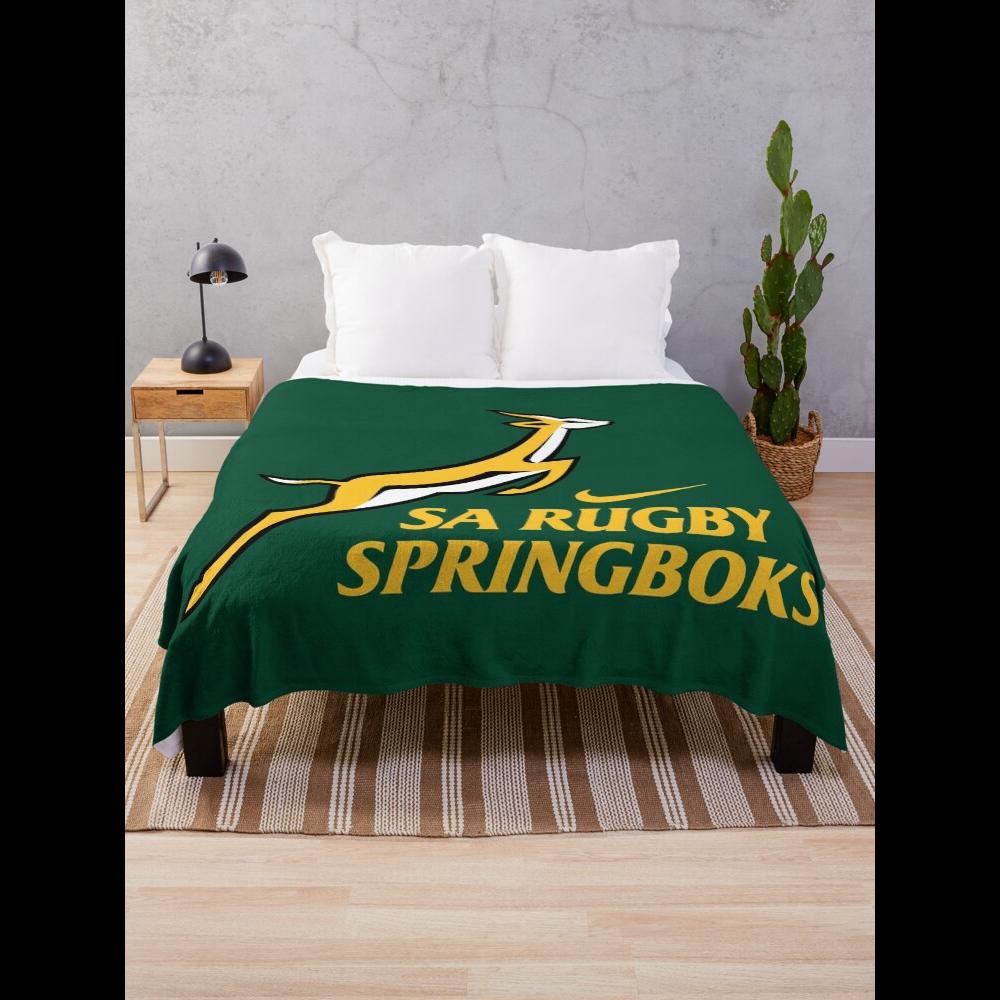 Home Textiles Throw - Manta de rugby Springbok Diseño oficial