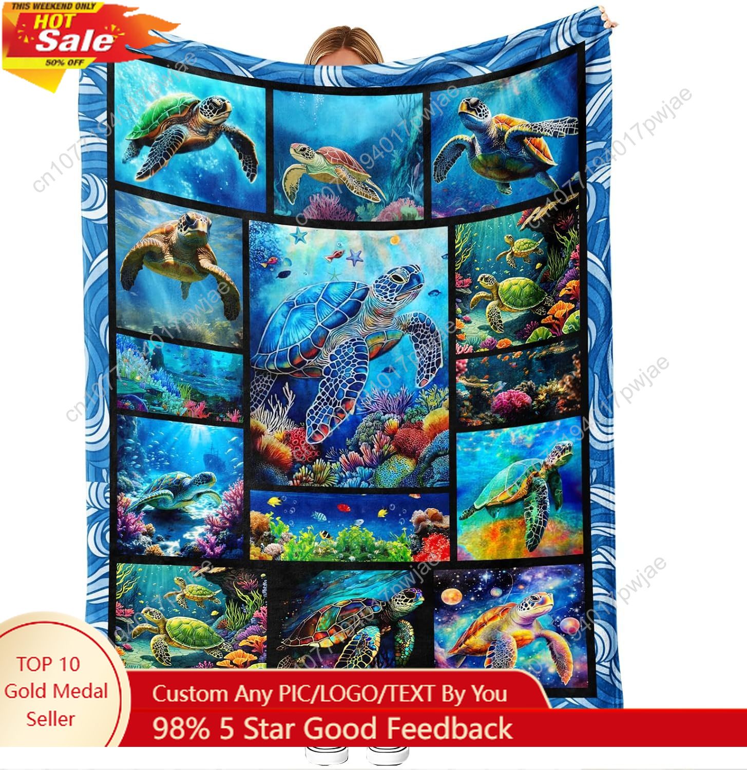 Manta de franela de tortuga ma - Home Textiles Throw reseña y precio