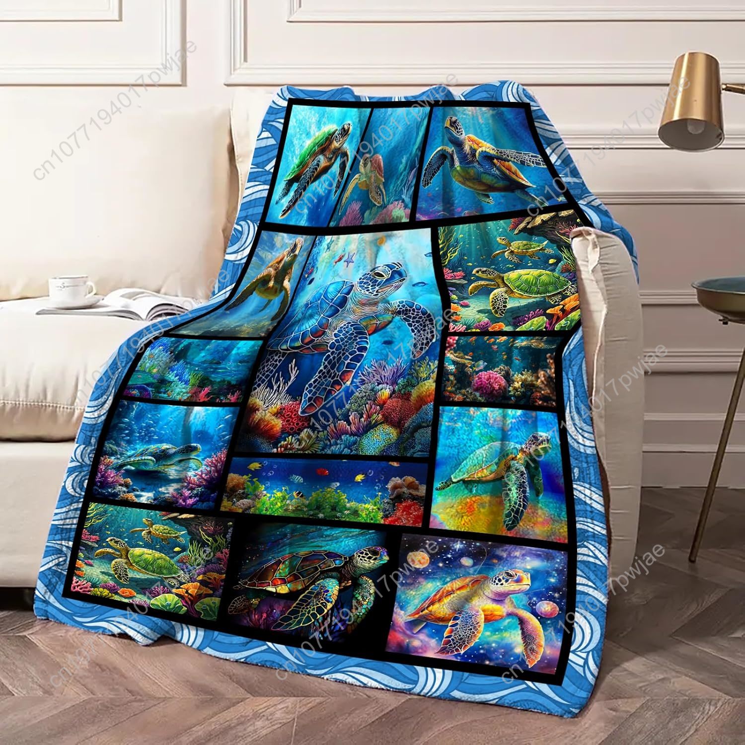 Manta de franela de tortuga ma - Home Textiles Throw reseña y precio