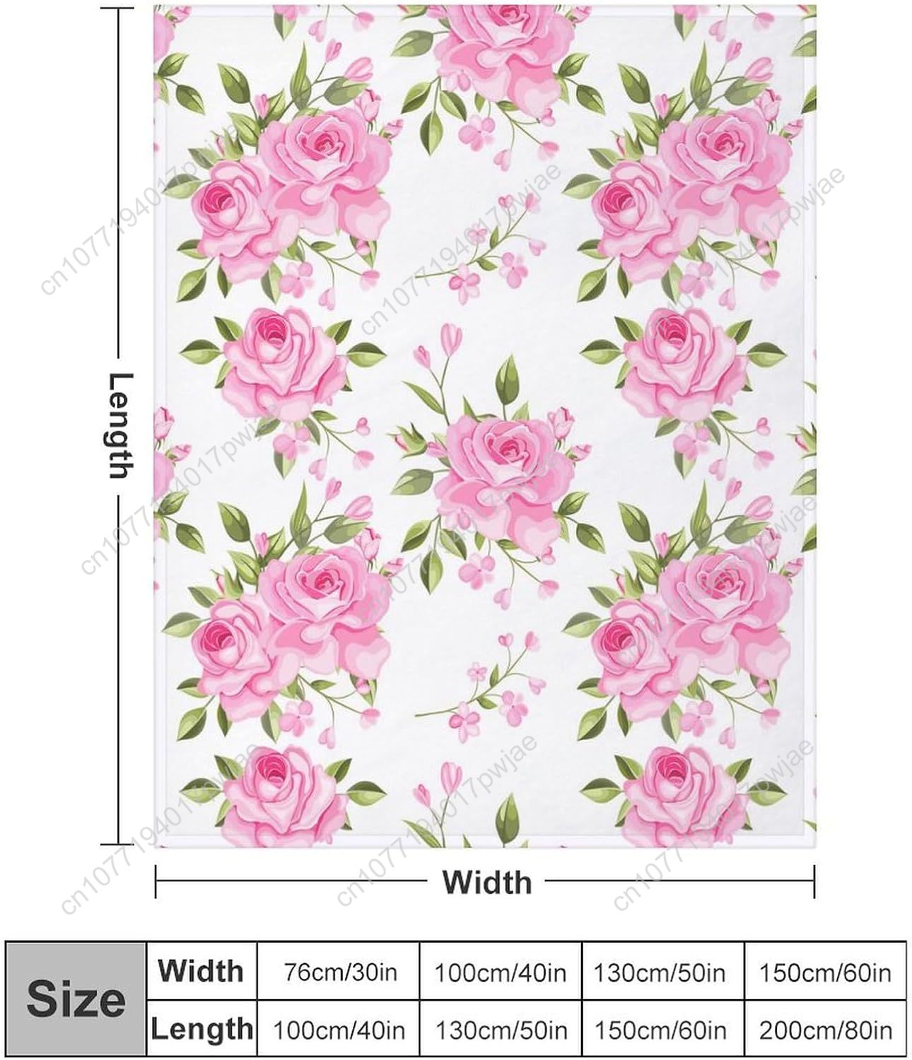 Manta de flores rosas, decorac - Home Textiles Throw reseña y precio