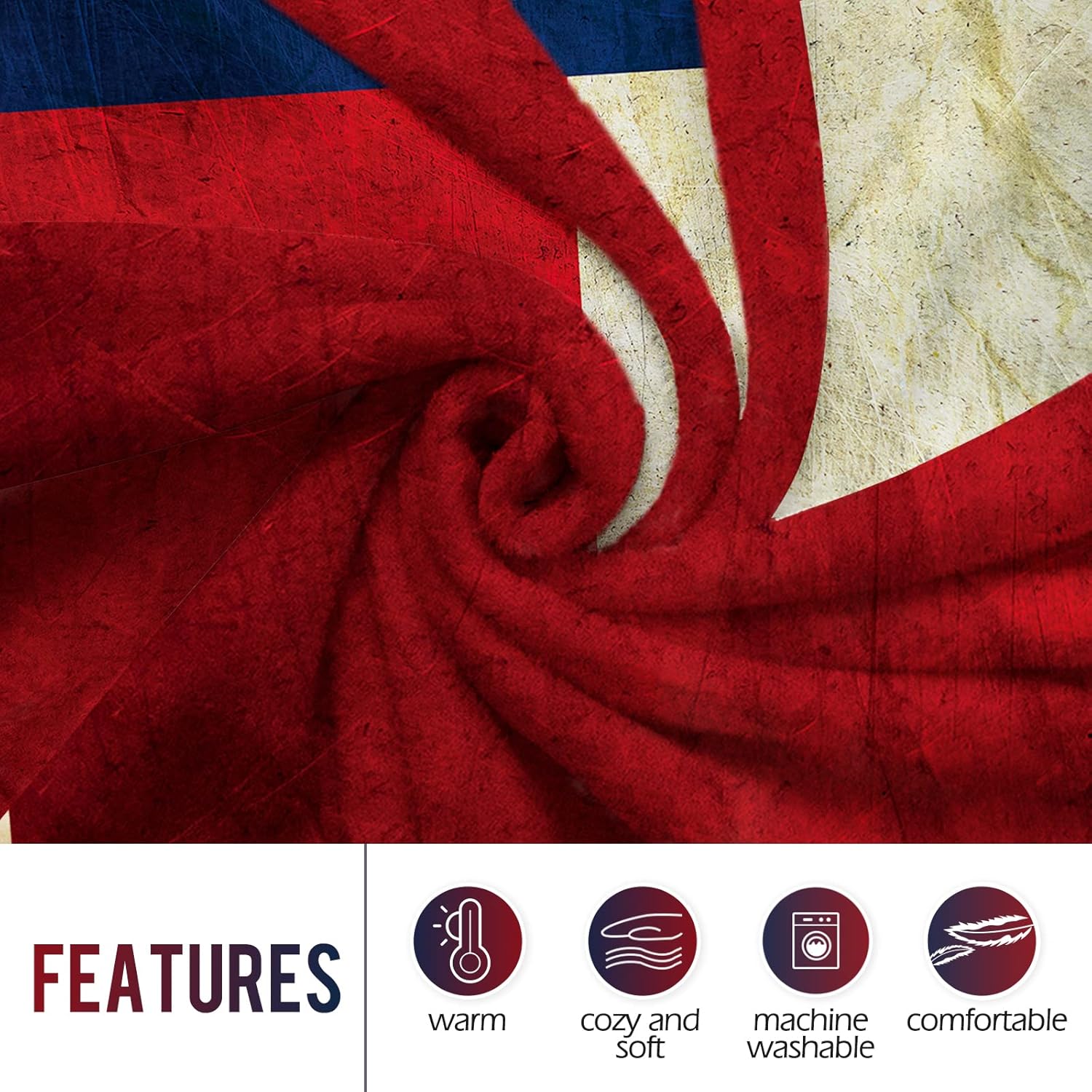 Manta con bandera de Levens Te - Home Textiles Throw reseña y precio
