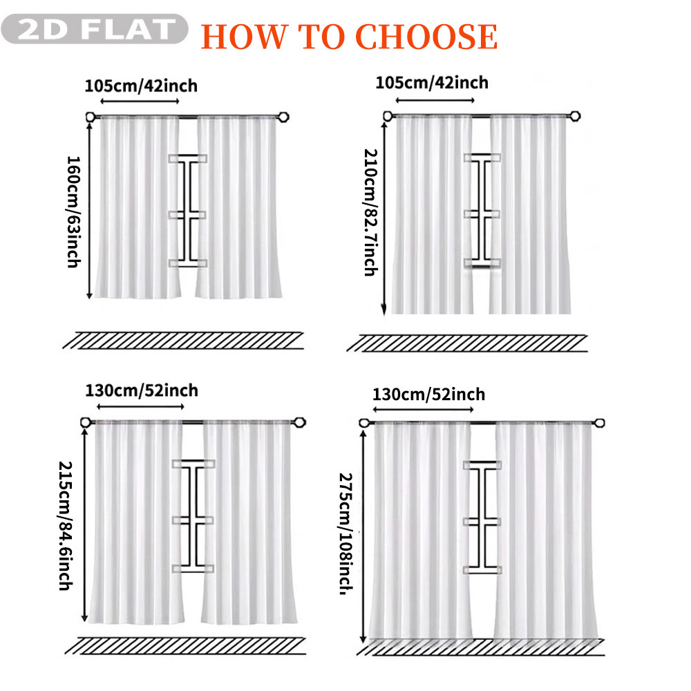 Cortinas Transparentes Planas  - Home Of Textiles reseña y precio