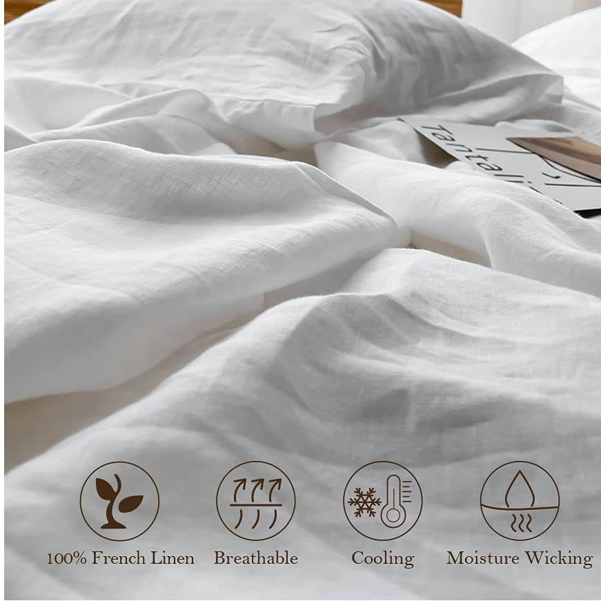 Juego de Sábanas de Lino 100%  - Fitted Sheet Deep reseña y precio