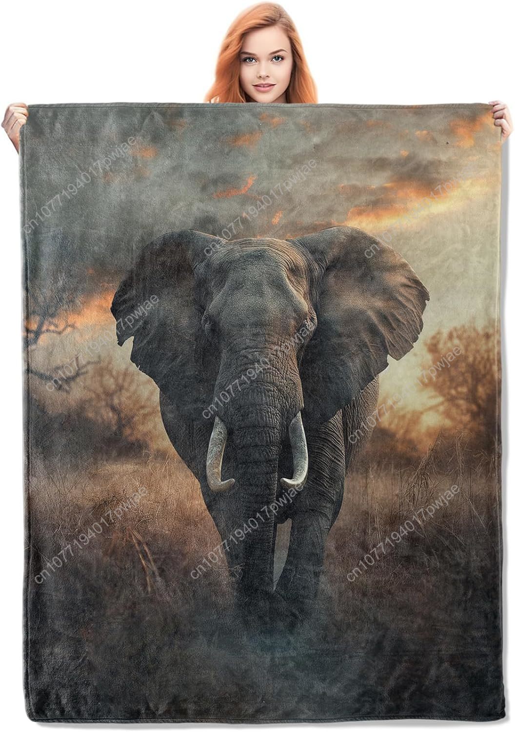 Manta polar de elefante, escen - Home Textiles Throw reseña y precio