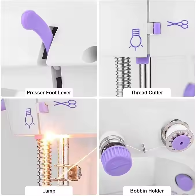 Mini máquinas de coser eléctri - Home Textile Industry reseña y precio